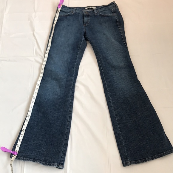 Mavi Marie wide leg denim. Blue crosshatch denim. - Picture 7 of 10